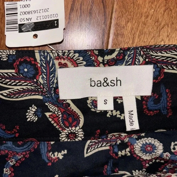 ba&sh Cassi Paisley Printed Mini Skirt Sz Small New - Picture 5 of 16